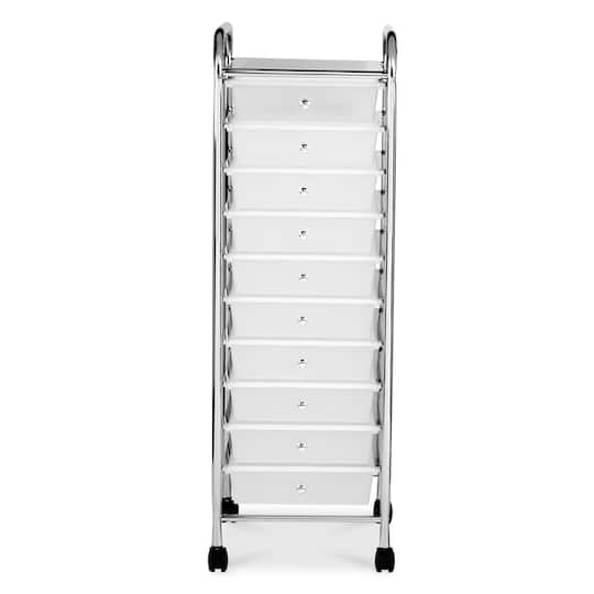 Purchase The Clear 10 Drawer Rolling Organizer By Recollections